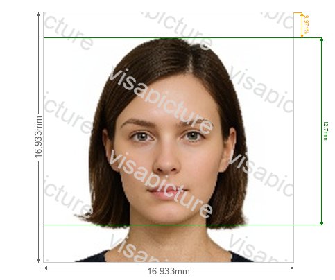 Denmark University of Copenhagen student card 200x200 pixel photo after processing - compliant 16.933x16.933mm result