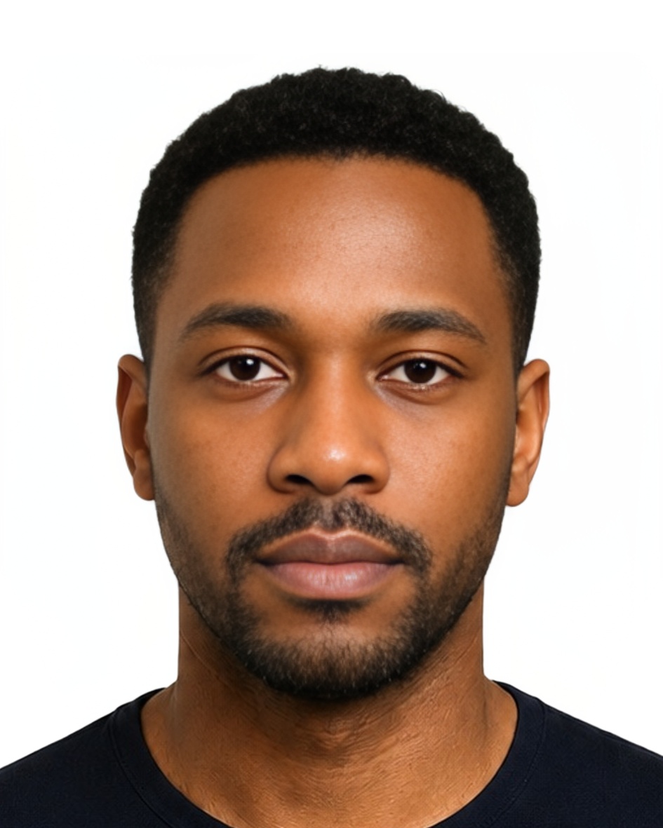 DO Dominican Republic visa 4x5 cm photo example — 40×50mm white background, AI-processed result