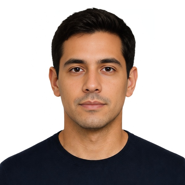 India India OCI Passport (2x2 inch, 51x51mm, 200x200 to 1500x1500 pixels) photo example — 50×50mm white background, AI-processed result
