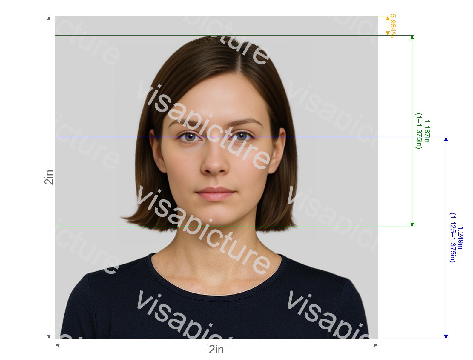 India India Police clearance certificate (PCC) (2x2 inch, 51x51mm) photo after processing - compliant 50.8x50.8mm result