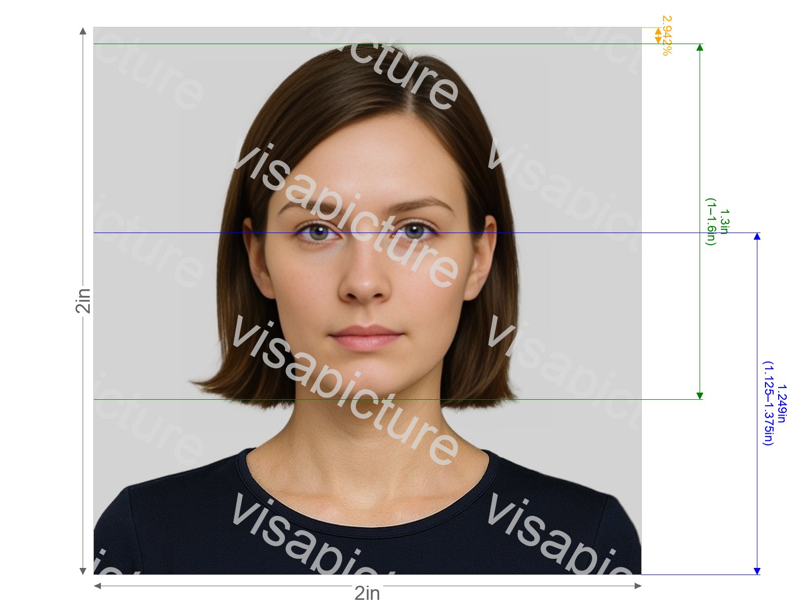 India India Passport for BLS USA Application (2x2 inch, 51x51mm) photo after processing - compliant 50.8x50.8mm result