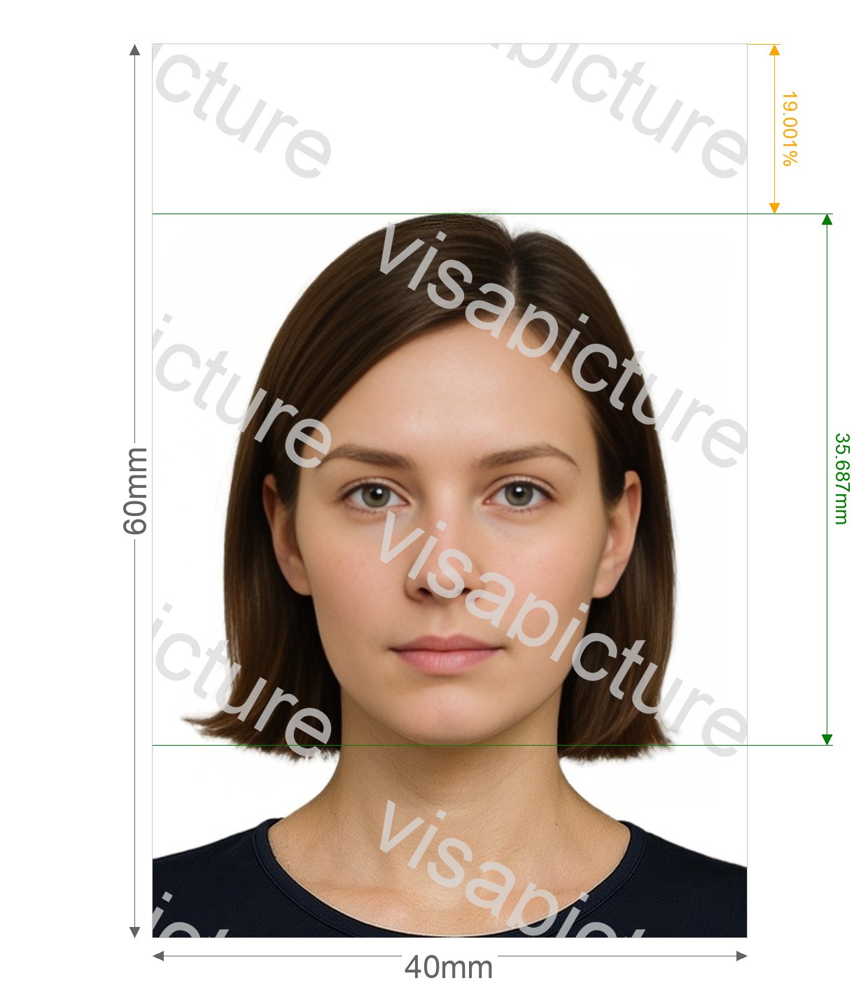 Lithuania Lithuania passport 40x60 mm (4x6 cm) photo after processing - compliant 40.0x60.0mm result