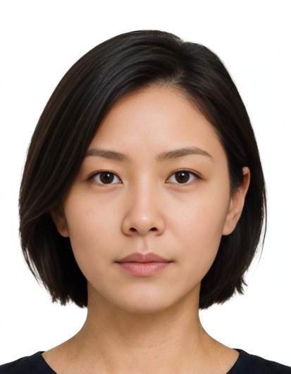 MO Macau resident identity card (BIR) 45x35 mm photo example — 35×45mm white background, AI-processed result