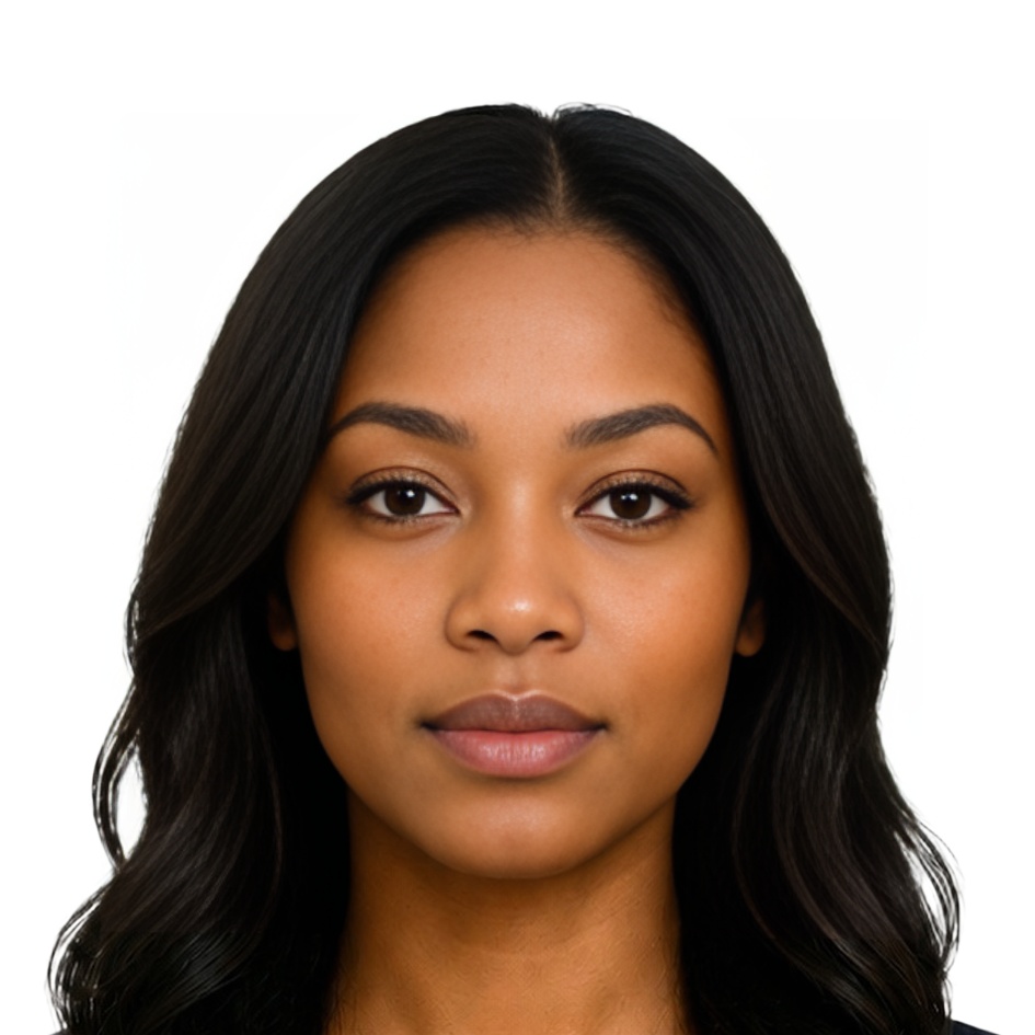 MG Madagascar ID card 40x40 mm photo example — 40×40mm white background, AI-processed result