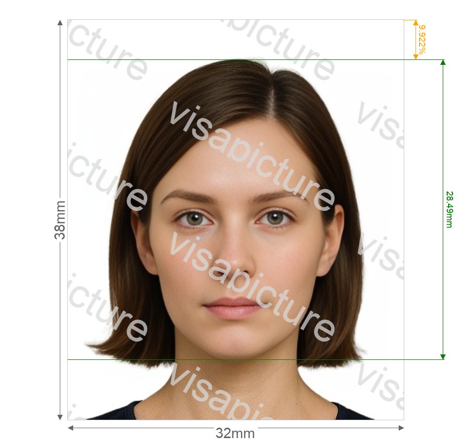 Malaysia Malaysia marriage registration 32x38 mm photo after processing - compliant 32.0x38.0mm result