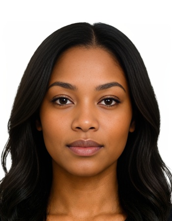 Nigeria Nigeria online visa 200-450 pixels photo example — 29×38mm white background, AI-processed result