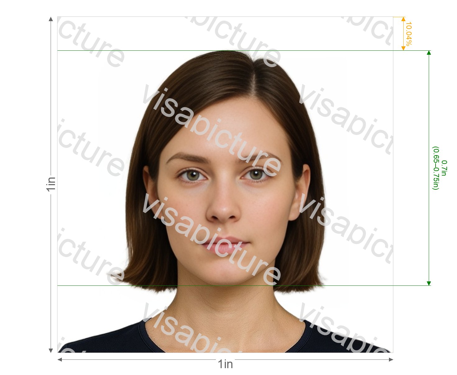 Philippines Philippines RUSH ID photo 1x1 inch photo after processing - compliant 25.4x25.4mm result