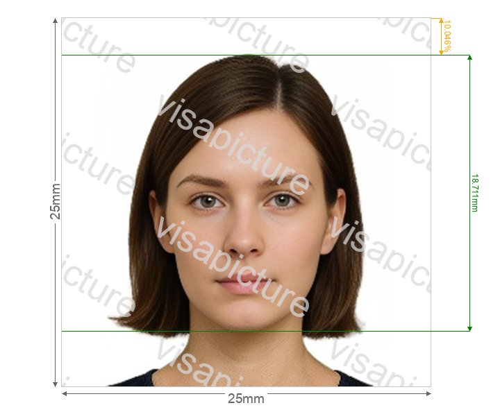 Philippines Philippines Certificate of Identity and Registration (CIR) card 2.5x2.5 cm (25x25mm) photo after processing - compliant 25.0x25.0mm result