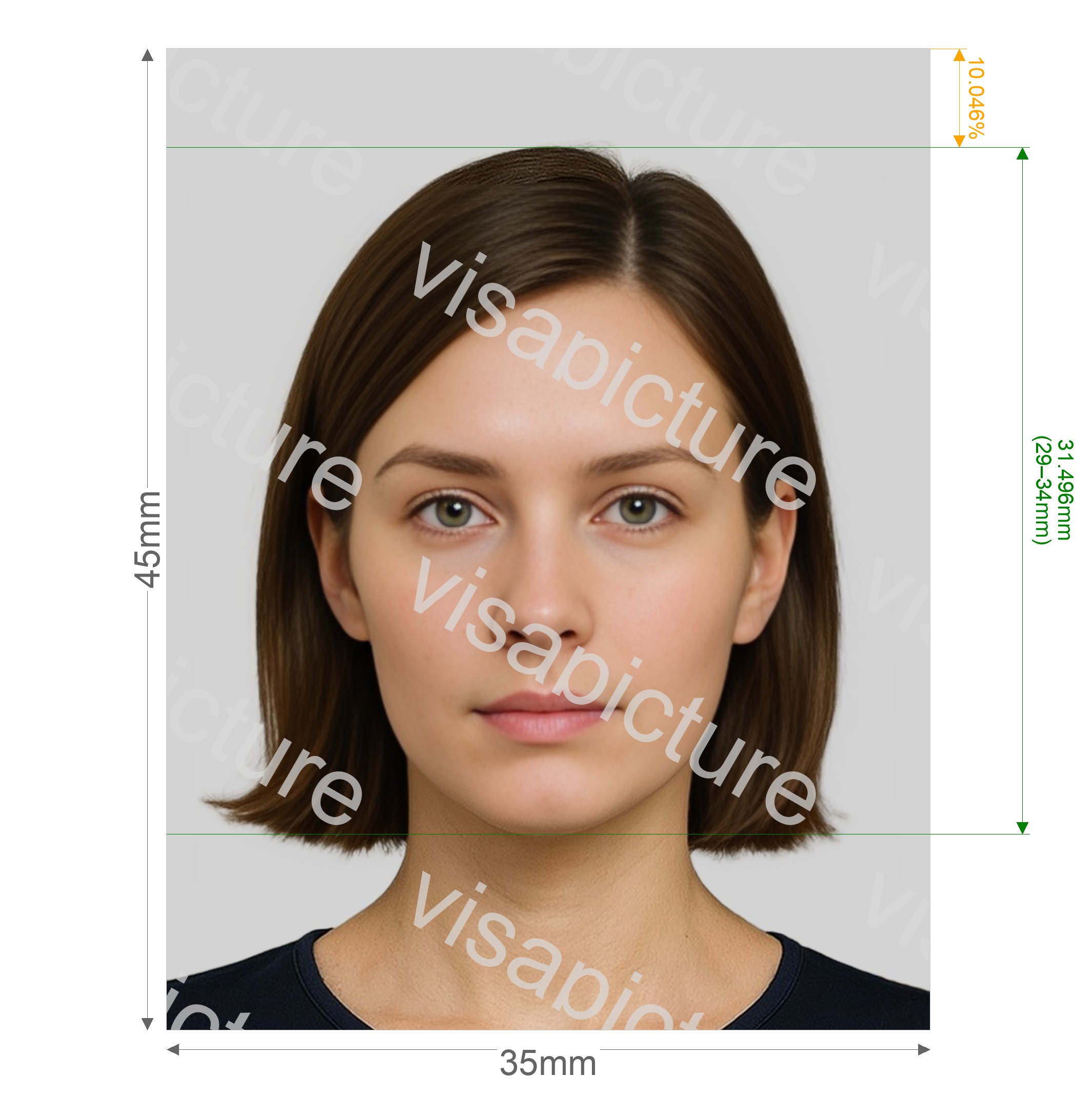 United Kingdom UK BASC Firearms / Shotgun Licensing 35x45 mm photo after processing - compliant 35.0x45.0mm result
