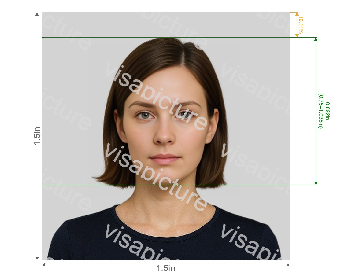 United States US NY Gun License 1.5x1.5 inch photo after processing - compliant 38.1x38.1mm result