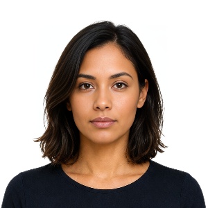 USA USA bar examination 300x300 pixels photo example — 25×25mm white background, AI-processed result