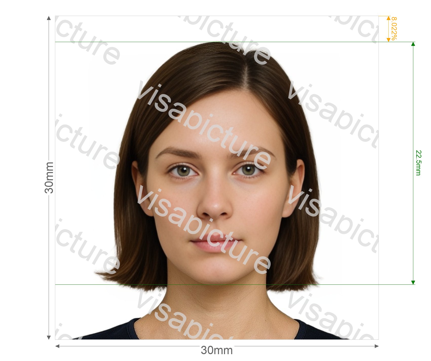 Netherlands Antilles Photo 3x3 cm (30x30 mm) photo after processing - compliant 30.0x30.0mm result