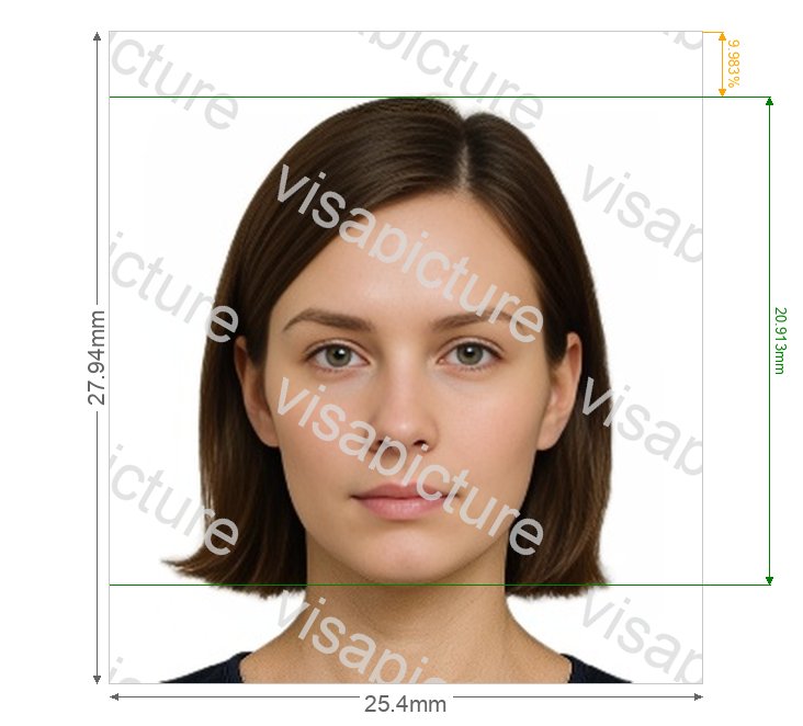 United Nations University of Mary Washington EagleOne Card 300x330 px photo after processing - compliant 25.4x27.94mm result