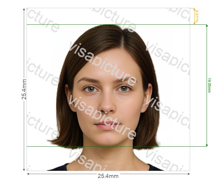 United Nations Wayne State University OneCard 300x300 px photo after processing - compliant 25.4x25.4mm result